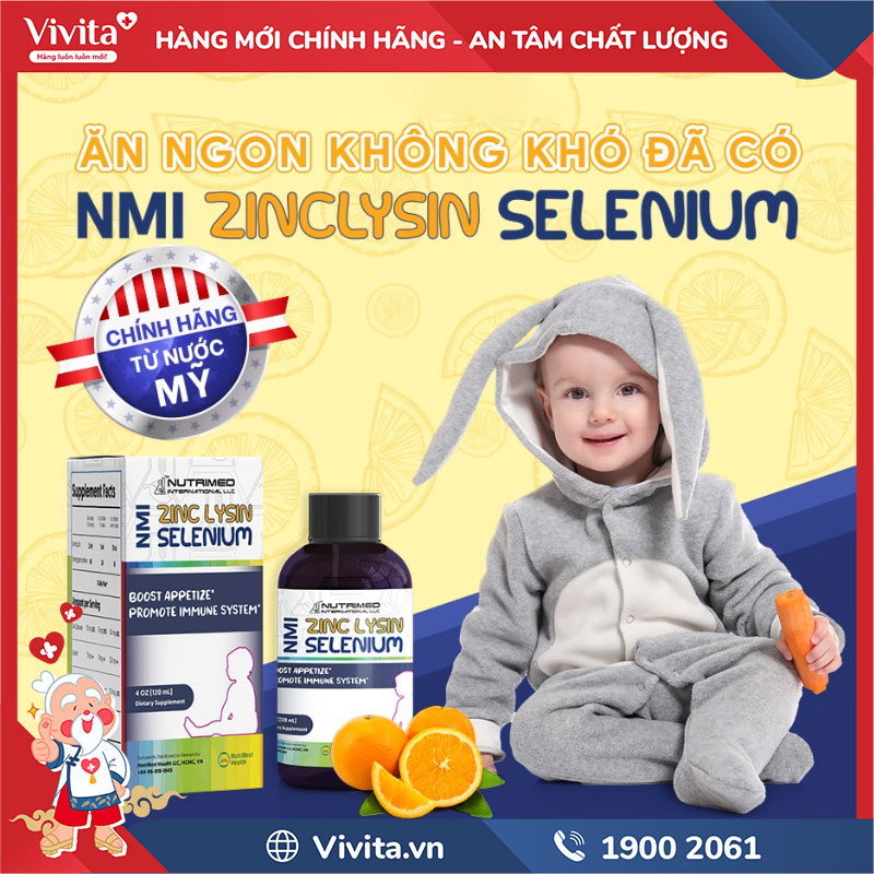 giới thiệu siro nmi - zinc lysin & selenium