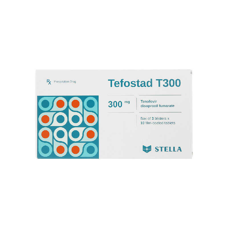 Thuốc kháng virus, trị viêm gan B Tefostad T300 | Hộp 30 viên