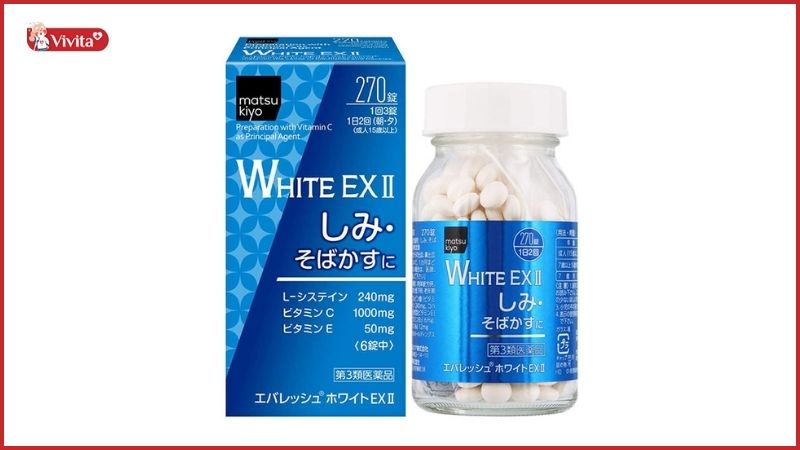 Viên uống trắng da Nhật White EX II Matsukiyo