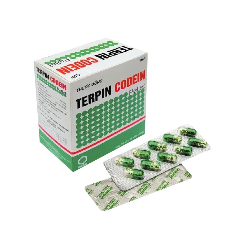 Thuốc ho Terpin Codein Pharbaco | Hộp 100 viên