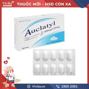 Thuốc kháng sinh trị nhiễm khuẩn Auclatyl 500mg/125mg
