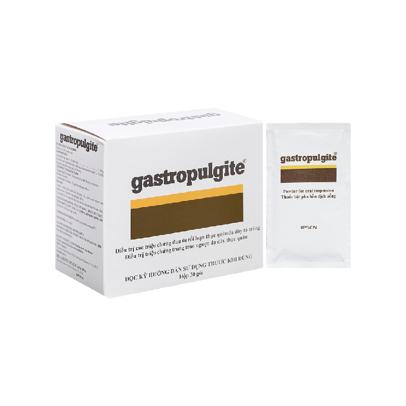 Bột pha hỗn dịch uống trị trào ngược dạ dày, thực quản Gastropulgite | Hộp 30 gói