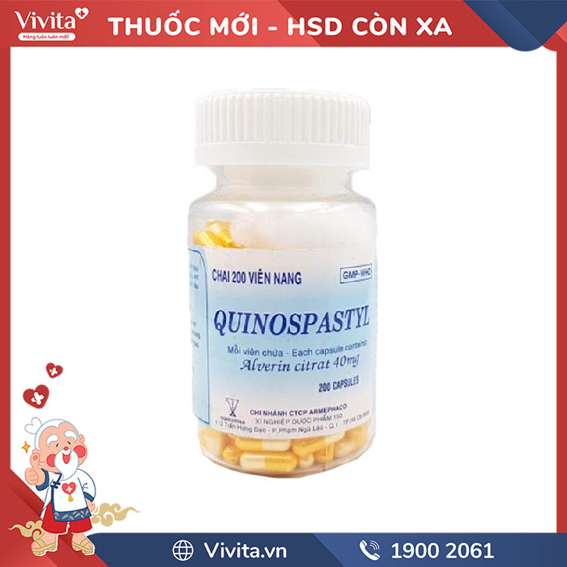 Thuốc chống co thắt cơ trơn tiêu hóa Quinospastyl | Chai 200 viên