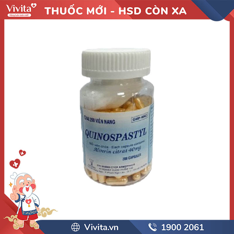 Thuốc chống co thắt cơ trơn tiêu hóa Quinospastyl | Chai 200 viên