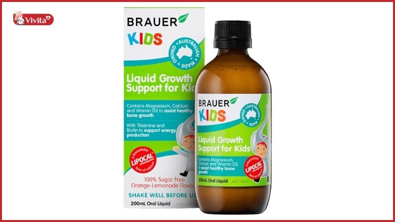 Siro tăng chiều cao Kids Liquid Growth Support BRAUER
