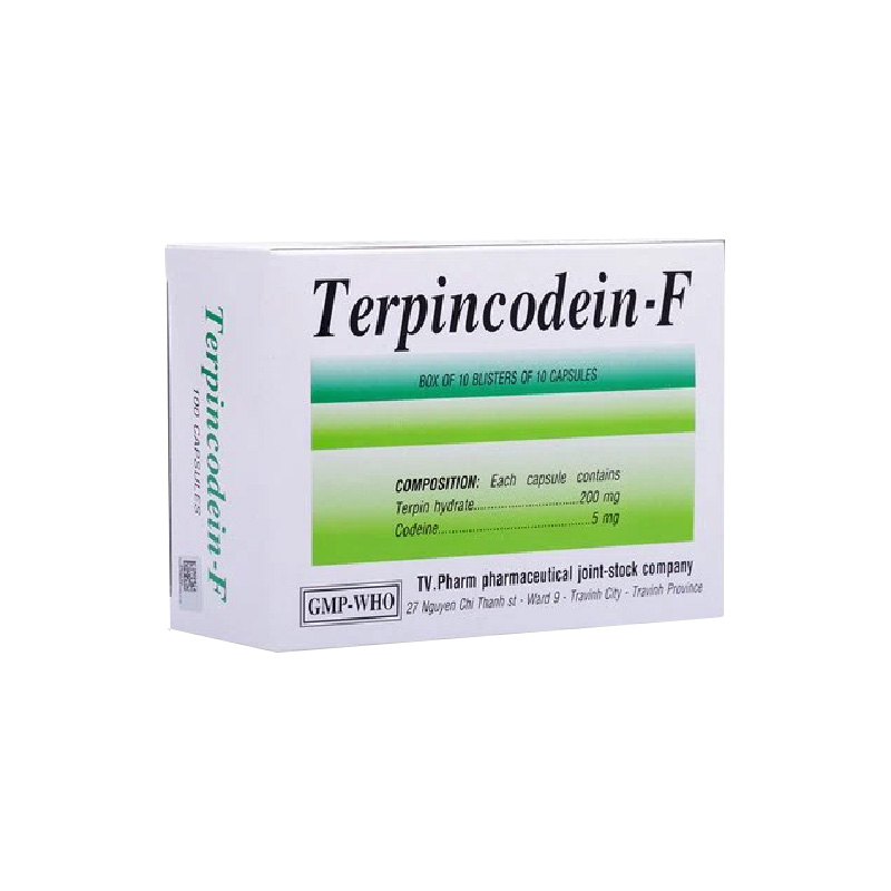 Thuốc trị ho Terpincodein-F | Hộp 100 viên