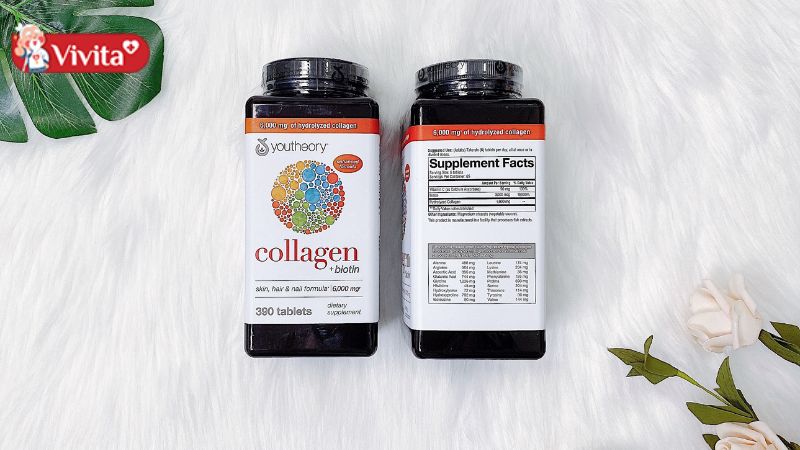 Viên uống Collagen Mỹ Collagen Youtheory type 1 2 & 3