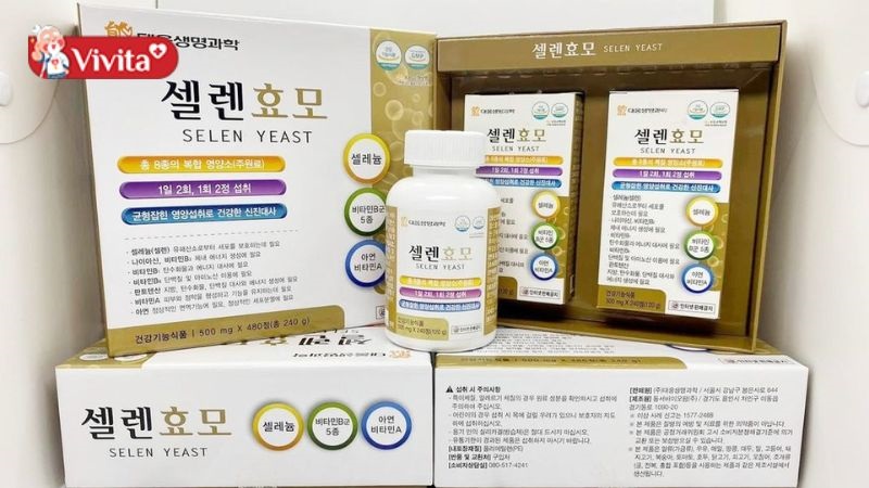 Viên uống vitamin hỗ trợ tăng cân Selen Yeast Hàn Quốc