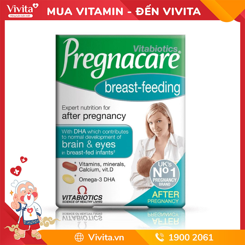 Vitabiotics Pregnacare Breast-Feeding Vitamin Tổng Hợp Cho Mẹ Sau Sinh Từ Anh Hộp 84 Viên