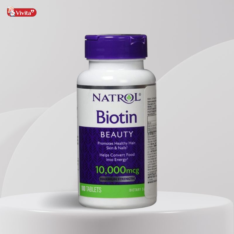 Biotin 10000 mcg Maximum Strength - thực phẩm chức năng hỗ trợ tóc mọc nhanh