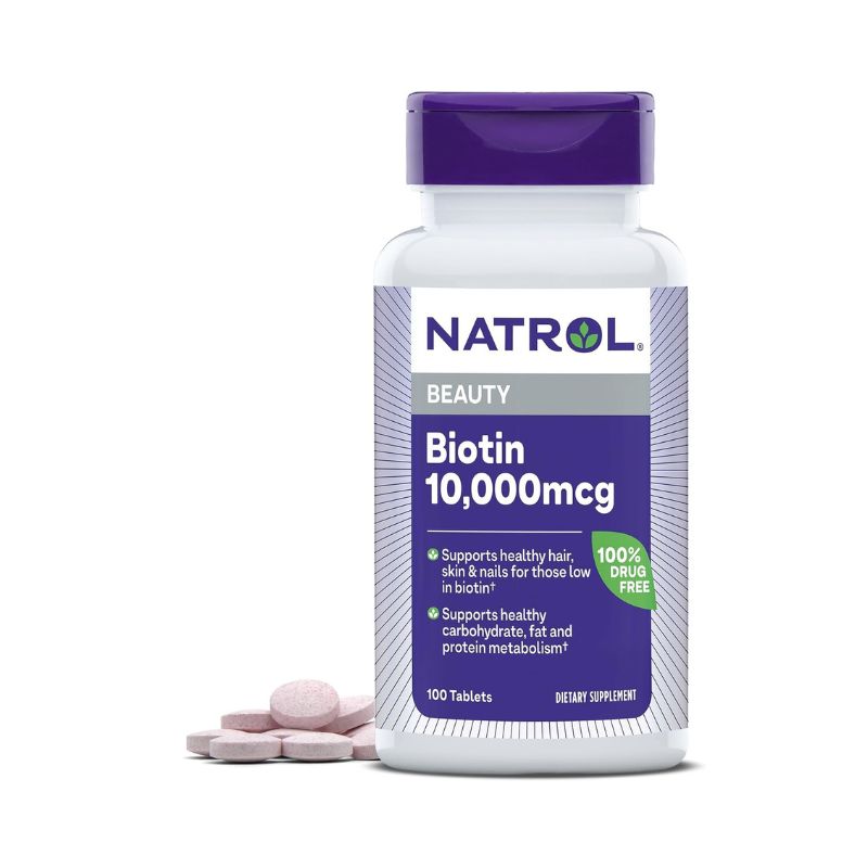 Natrol Biotin 10.000mcg Maximum Strength Mỹ Chăm Sóc Tóc (100 viên)