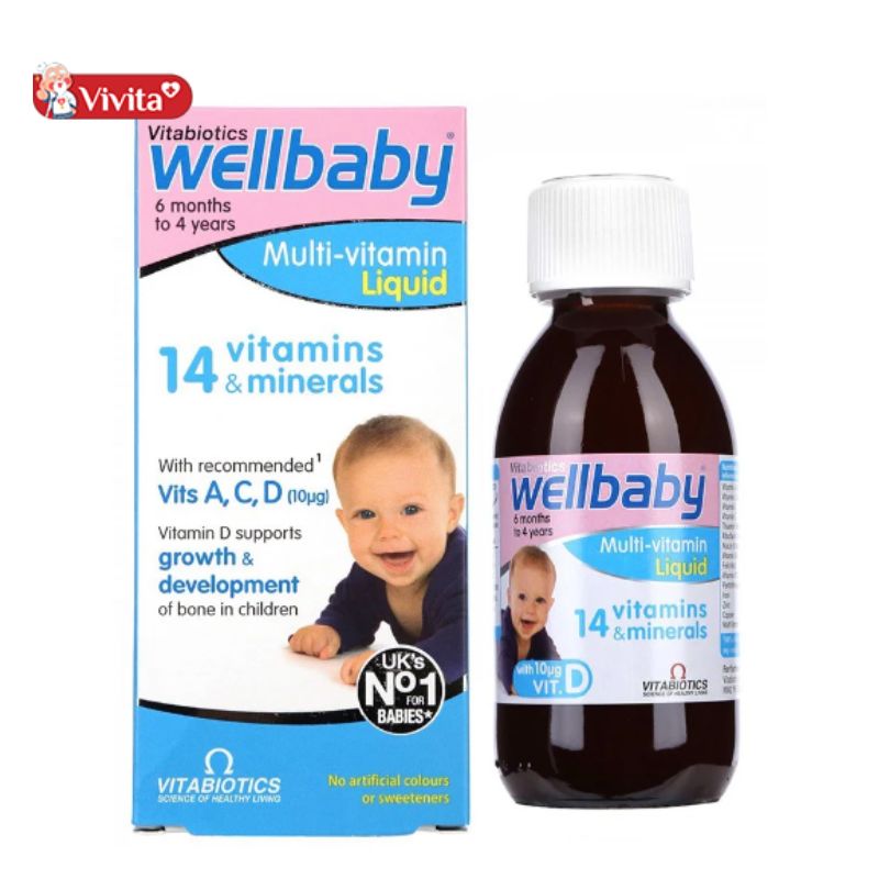 Siro Wellbaby – Multi Vitamin Liquid cho trẻ từ 6 tháng tuổi trở lên