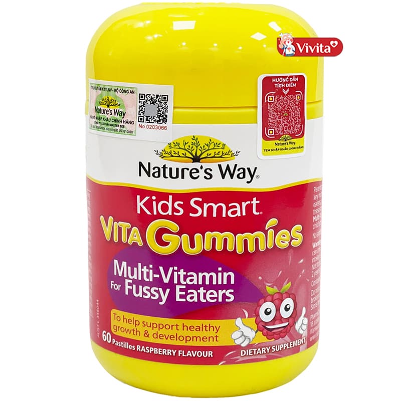 Thuốc bổ ăn ngon Nature’s Way Vita Gummies Multi-Vitamin for Fussy Eaters