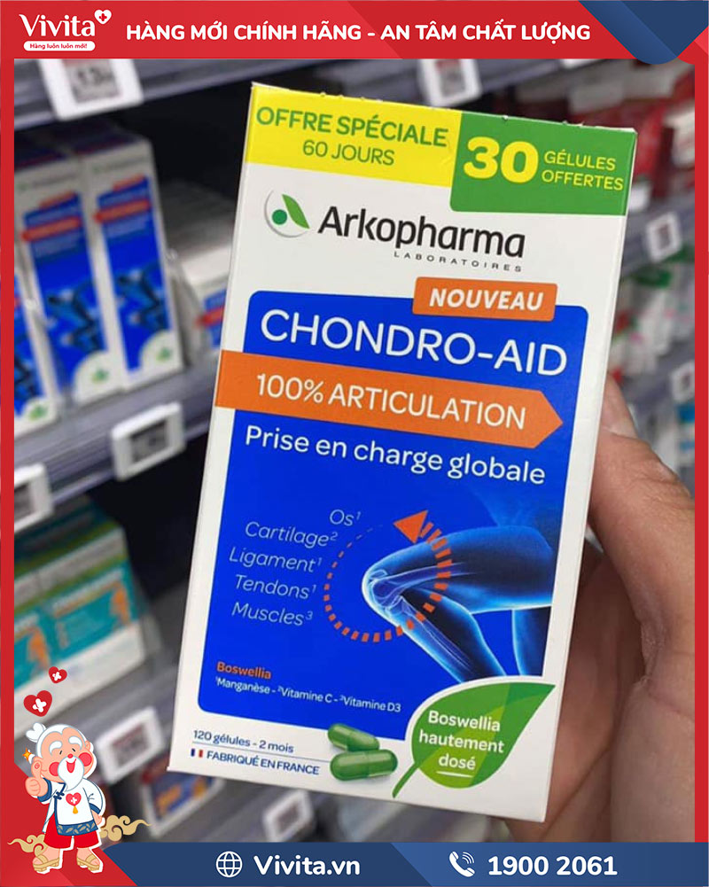 arkopharma chondro-aid 100% articulat chính hãng