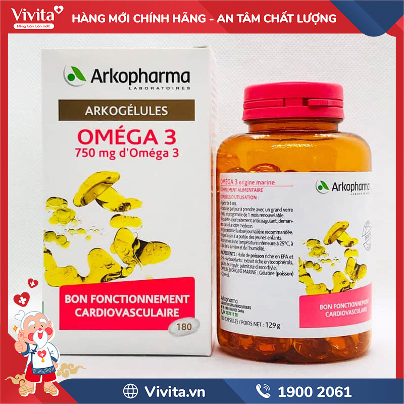 arkopharma omega 3 origine marine chính hãng