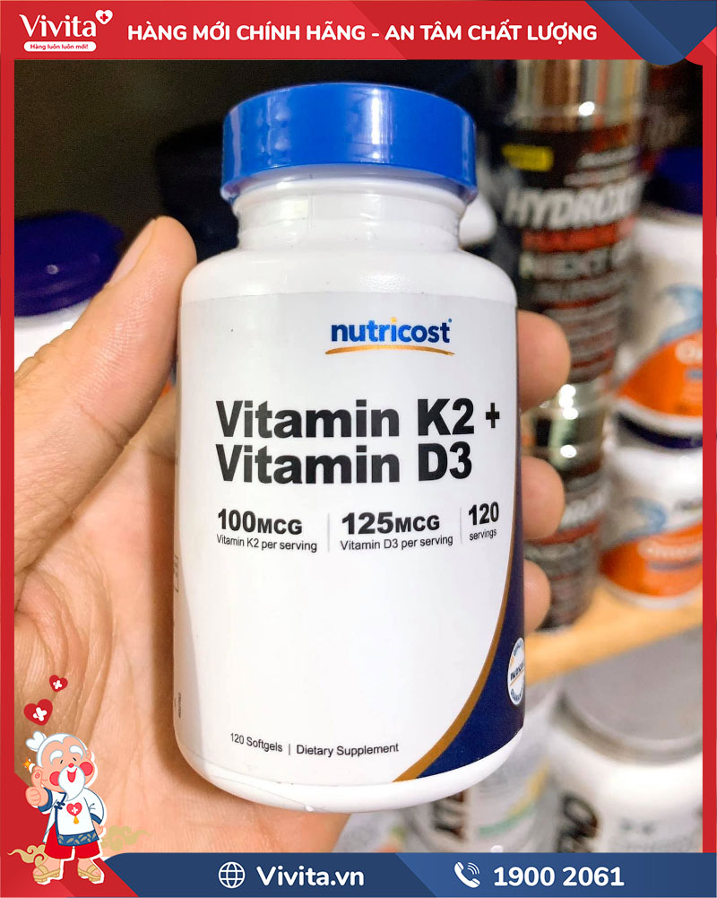 cách sử dụng nutricost vitamin k2 + d3
