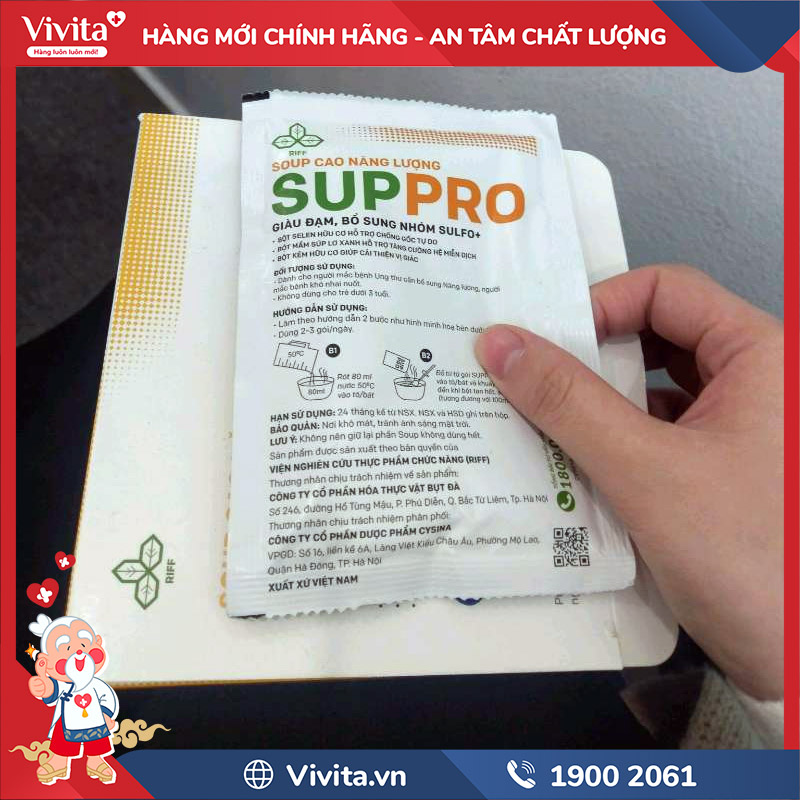 cách sử dụng soup cao năng lượng suppro