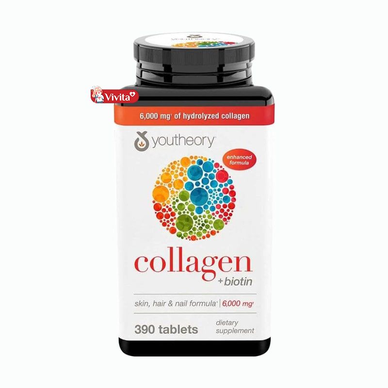 Sản phẩm viên uống Collagen Youtheory Type 1 2 & 3.