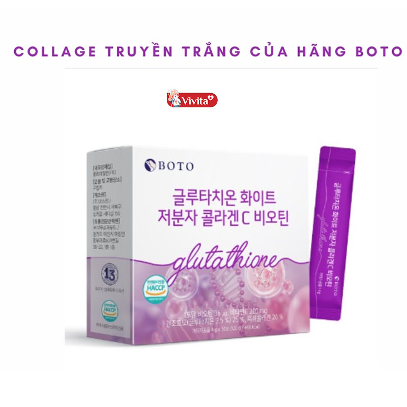 Bột Uống Truyền Trắng BOTO Glutathione White Collagen C
