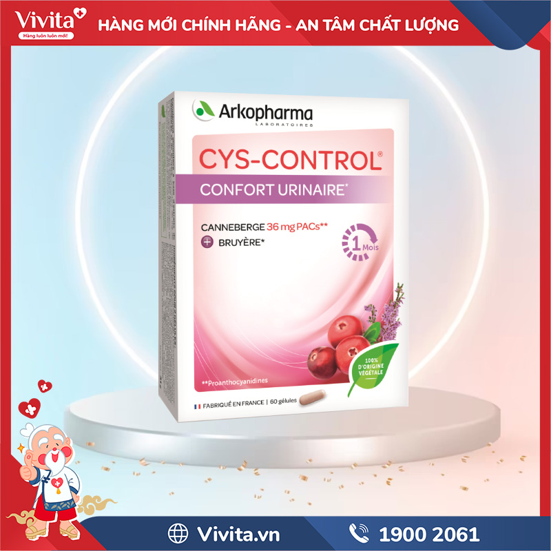 công dụng arkopharma cys-control confort urinaire