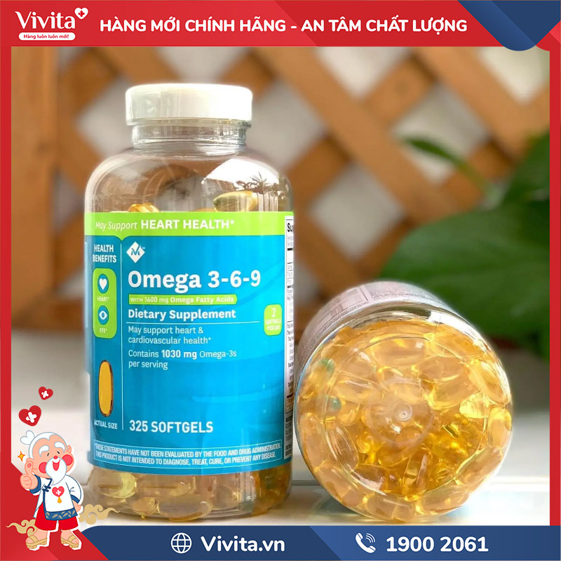 công dụng omega 3 6 9 member’s mark supports heart health