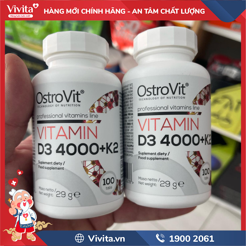 đối tượng sử dụng ostrovit vitamin d3 4000 + k2