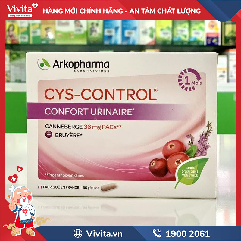 giới thiệu arkopharma cys-control confort urinaire