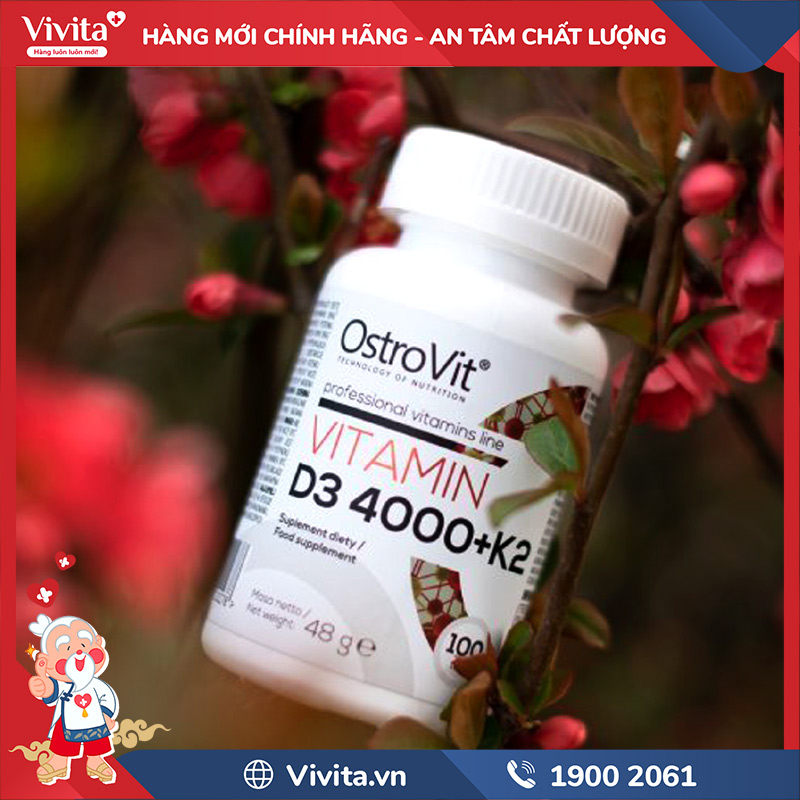 giới thiệu ostrovit vitamin d3 4000 + k2