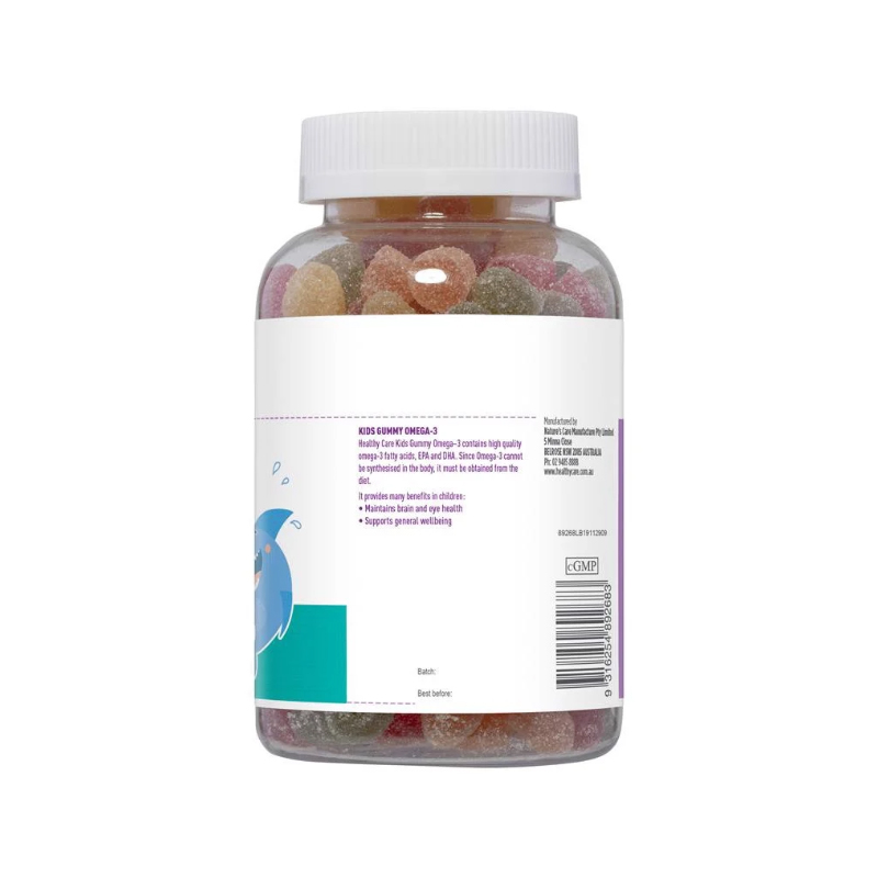 Gummy Omega-3 Healthy Care Hỗ Trợ Phát Triển Trí Não Cho Trẻ Trên 2 Tuổi Hộp 250 Viên