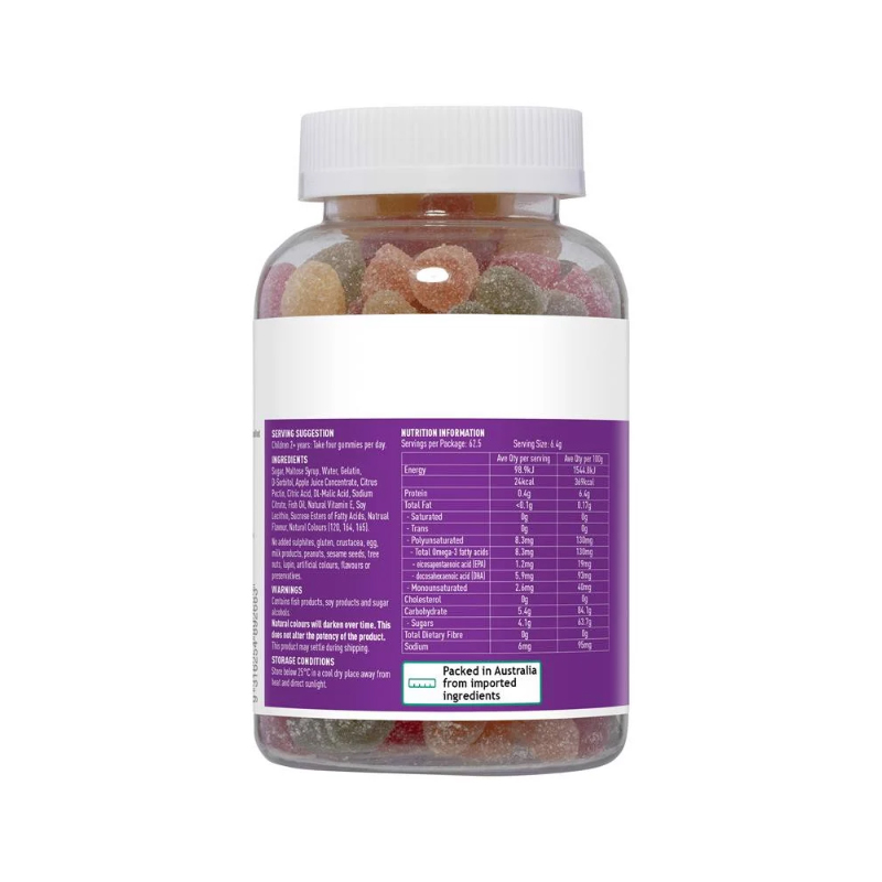 Gummy Omega-3 Healthy Care Hỗ Trợ Phát Triển Trí Não Cho Trẻ Trên 2 Tuổi Hộp 250 Viên