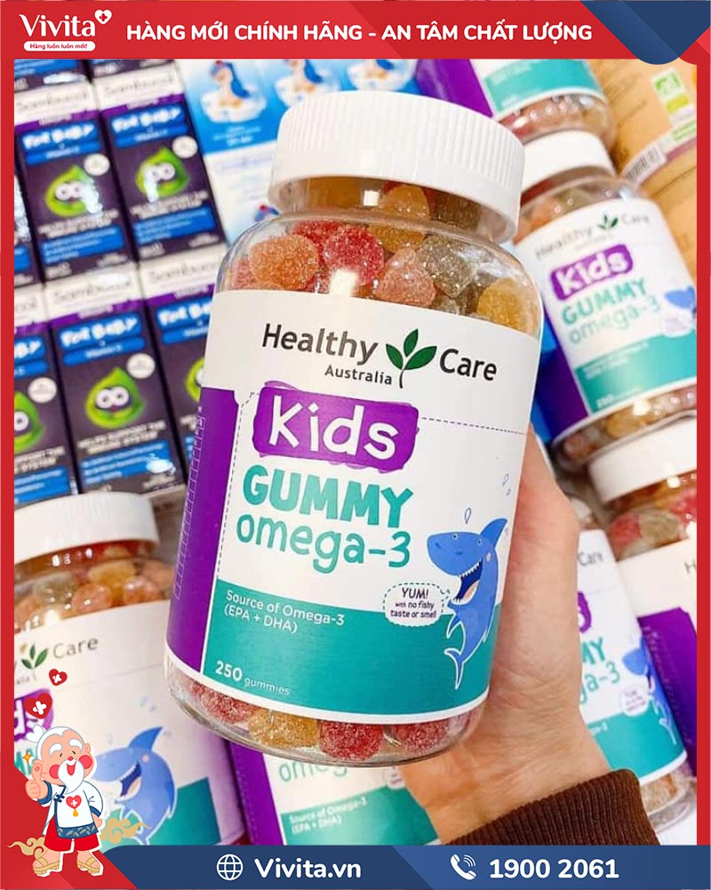 gummy omega-3 healthy care chính hãng