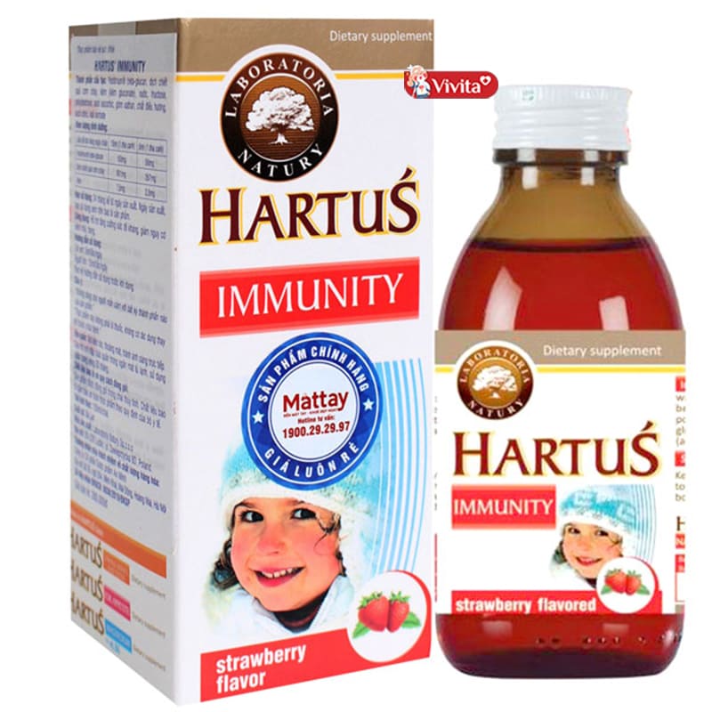 Siro Hartus Immunity tăng đề kháng cho trẻ từ 4 tháng