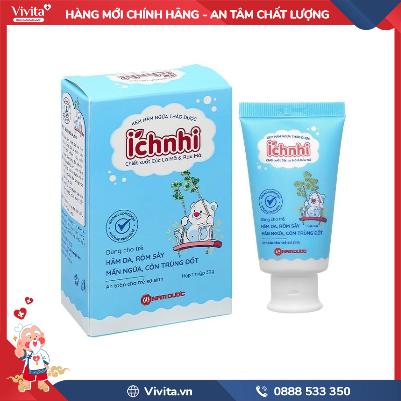 Kem bôi hăm ngứa thảo dược Ích Nhi 