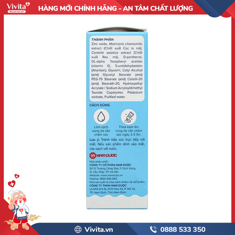 Công dụng kem bôi hăm ngứa thảo dược Ích Nhi 