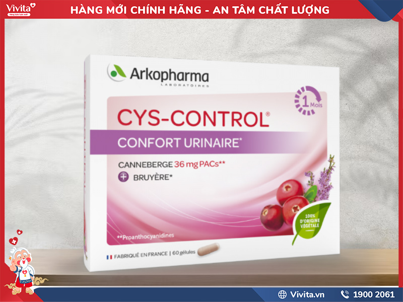 lưu ý khi dùng arkopharma cys-control confort urinaire