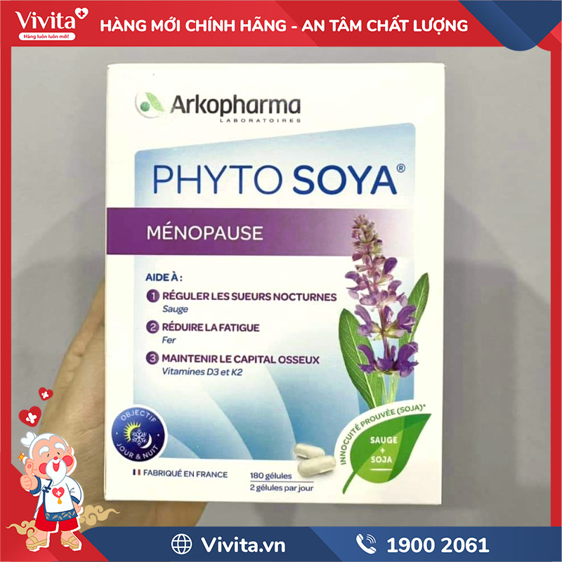 lưu ý khi dùng arkopharma phyto soya menopause