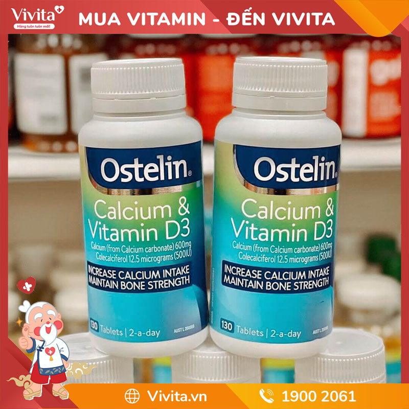 Ostelin Calcium & Vitamin D3 chính hãng có bán tại nhà thuốc Vivita