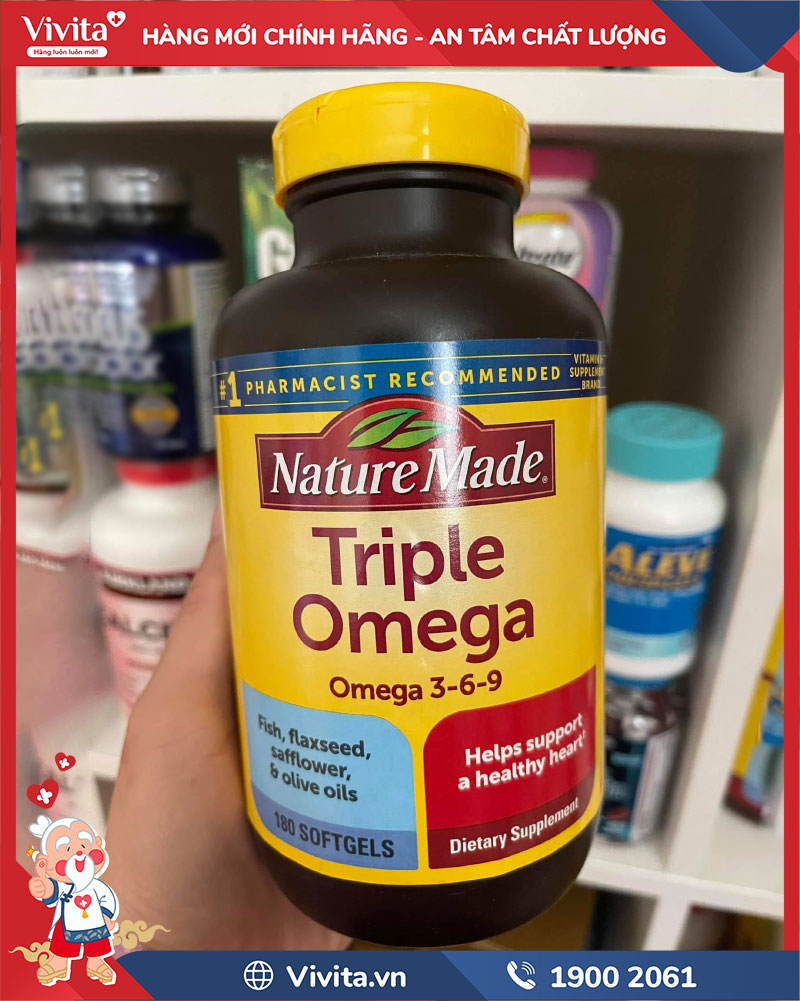 nature made triple omega 3-6-9 có tác dụng phụ không