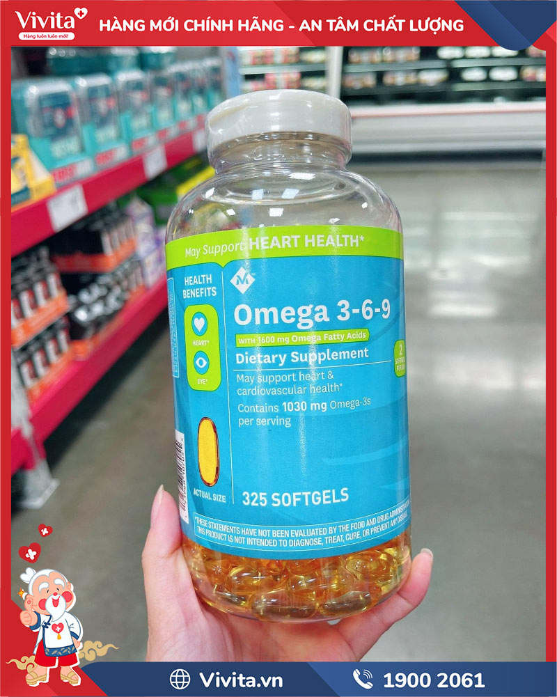 omega 3 6 9 member’s mark supports heart health giá bao nhiêu
