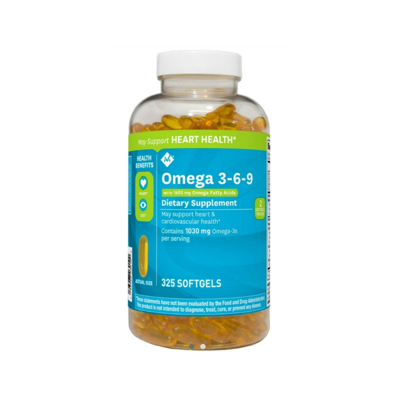 Omega 3 6 9 Member’s Mark Supports Heart Health (325 Viên)