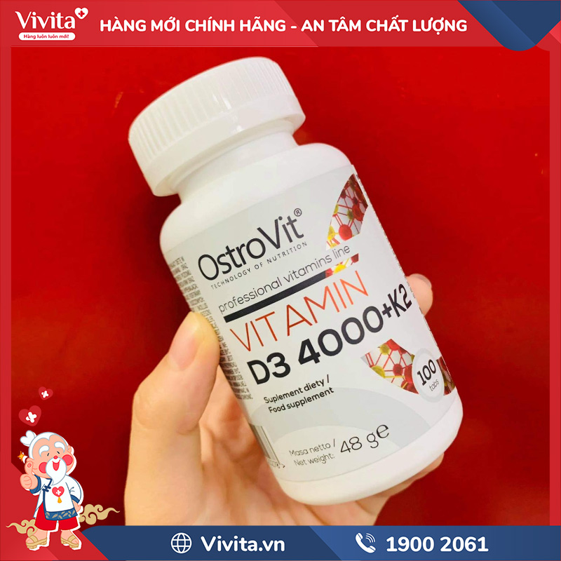 ostrovit vitamin d3 4000 + k2 có tác dụng phụ không