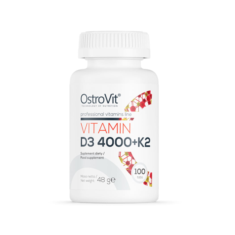 Ostrovit Vitamin D3 4000 + K2 Viên Uống Hỗ Trợ Xương Khớp Chắc Khỏe (Hộp 100 viên)