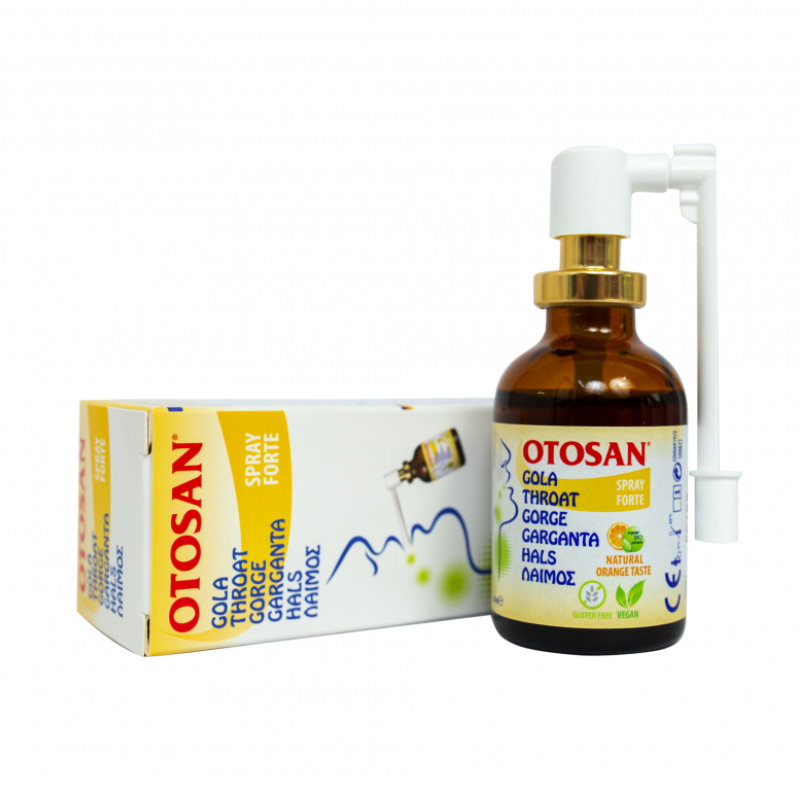 Otosan Throat Spray Forte Xịt Họng Hỗ Trợ Giảm Đau Họng, Rát Họng Chai 30ml
