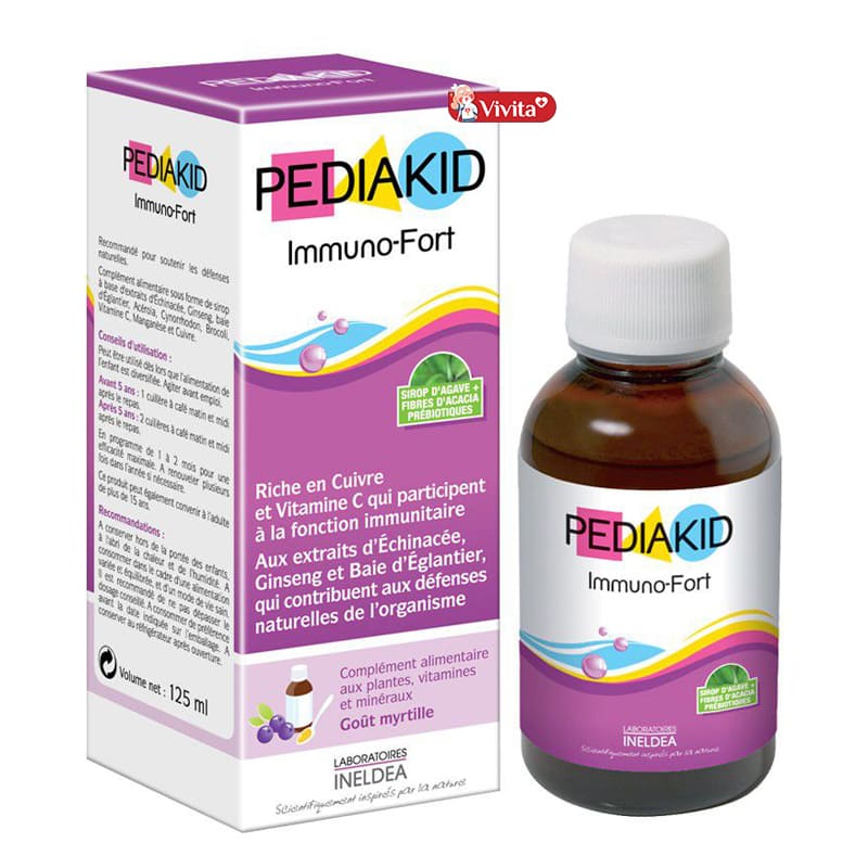Siro tăng đề kháng đường hô hấp cho trẻ Pediakid Immuno Fortifiant
