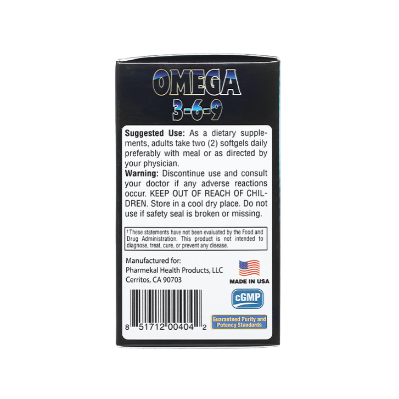 Pharmekal Omega 3-6-9 Hỗ Trợ Giảm Nguy Cơ Xơ Vữa Động Mạch (Hộp 100 Viên)
