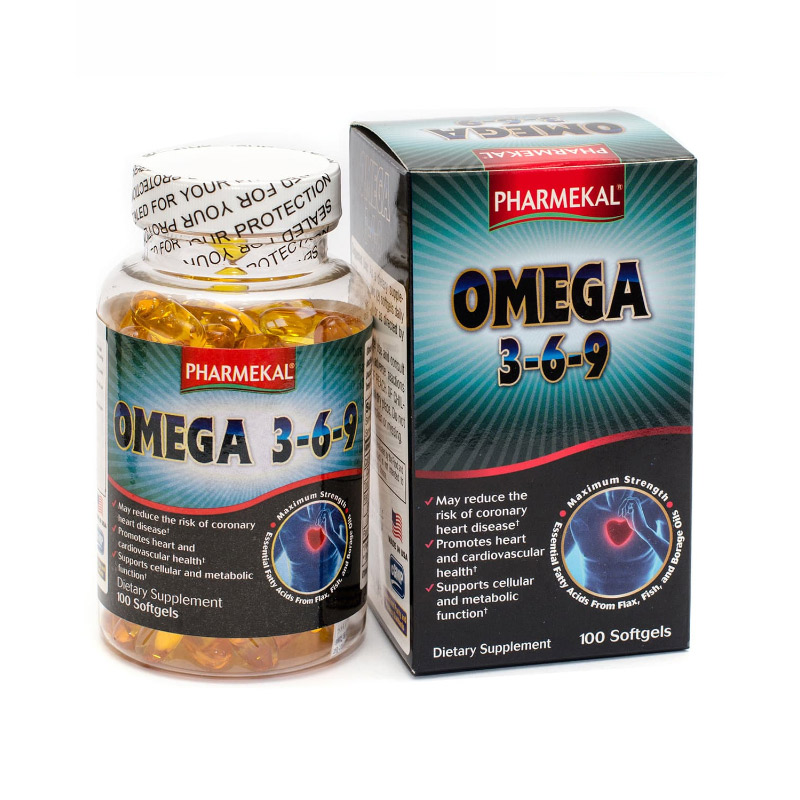 Pharmekal Omega 3-6-9 Hỗ Trợ Giảm Nguy Cơ Xơ Vữa Động Mạch (Hộp 100 Viên)