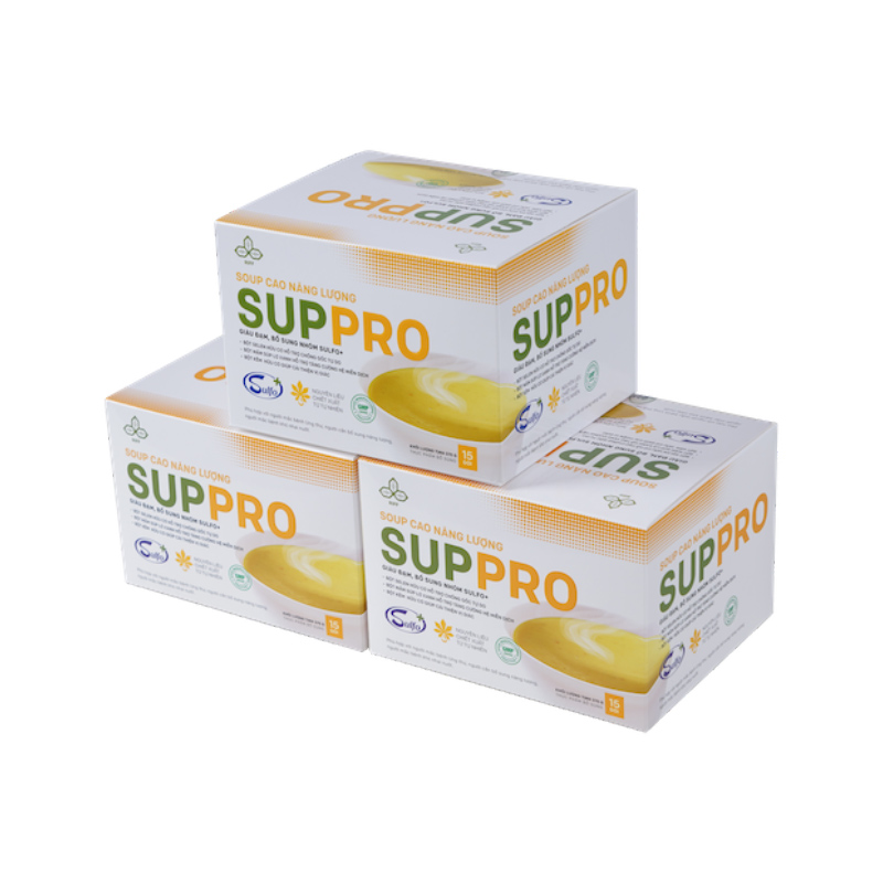 Soup Cao Năng Lượng Suppro Dinh Dưỡng Cho Bệnh Nhân Ung Thư Hộp 15 gói x 25g