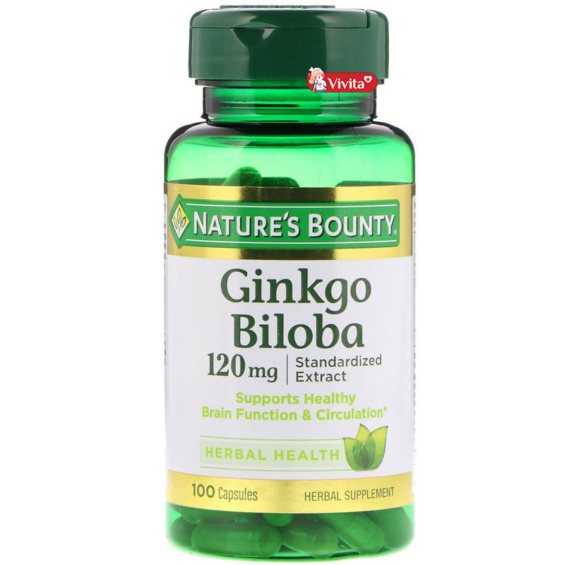 Nâng cao chất lượng não bộ với viên uống Nature’s Bounty Ginkgo Biloba của Mỹ