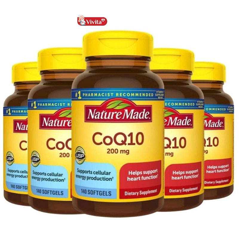 Viên uống Nature Made CoQ10 tăng cường chức năng não bộ của Mỹ