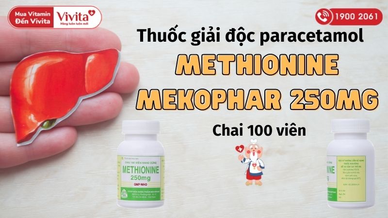 Methionine Mekophar 250mg là thuốc gì?
